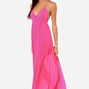 Hot Pink Maxi Dress
